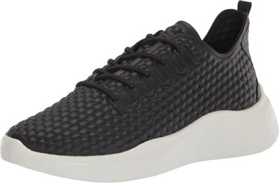 ECCO Therap Laced Sneakers Shoes Women's 38 (7-7.5) Black Leather $120 NEW