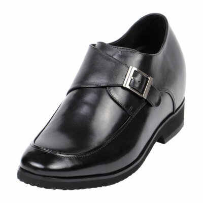 Scarpe Oxford Uomo Con Tacco Interno - In Pelle Vero, Formali, Antiscivolo, Per Aumentare Altezza