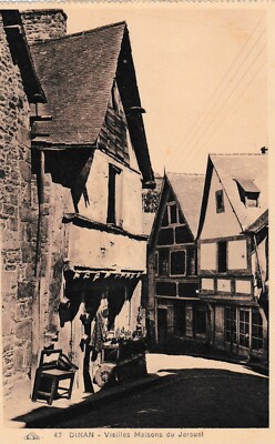 Dinan - Alte Häuser, Le Jerzual - alte Postkarte