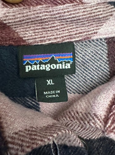Patagonia Fjord Flannel Shirt Girl’s Size XL Light Balsamic - Picture 7 of 7