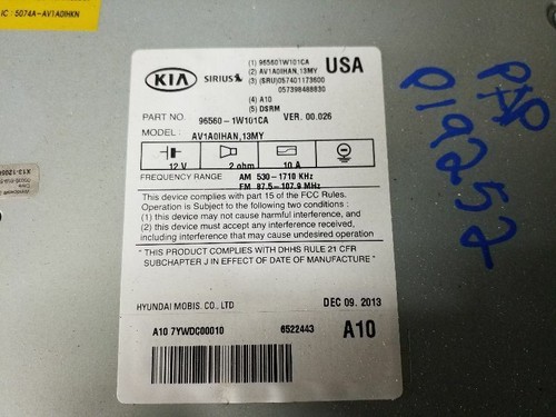 Info-GPS-TV Screen US Market With Navigation Hatchback Fits 12-15 RIO 453362 - Picture 4 of 12