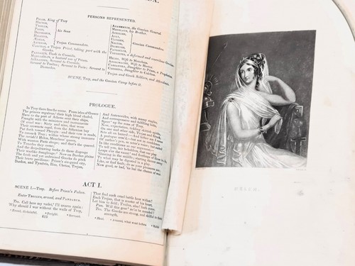 Complete William Shakespeare; Dramatic and Poetical Works (1854 1Vol Leather HC) - Foto 7 di 11