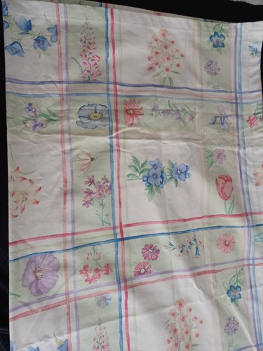 Tovaglia Waverly su misura tessuto lungo orlato misto cotone 51" x 212" vintage - Foto 10 di 10