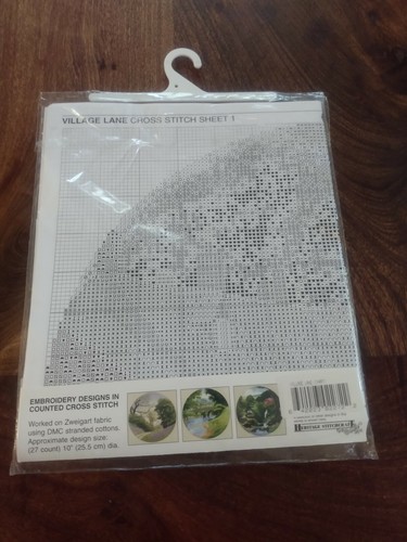 John Clayton cross stitch pattern, Village Lane - Picture 2 of 2
