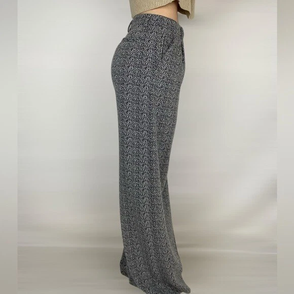 CARTONNIER ANTHROPOLOGIE Elisa High Rise Jacquard Wide Leg Pant Trousers Work - Image 3 of 4