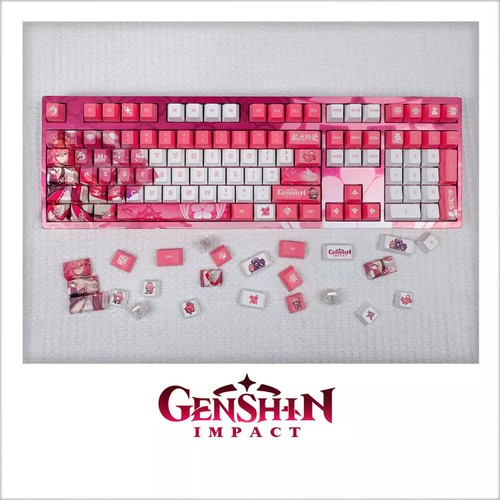Teclados mecánicos Genshin Impact Yae Miko PBT teclas de sublimación térmica - Imagen 2 de 10