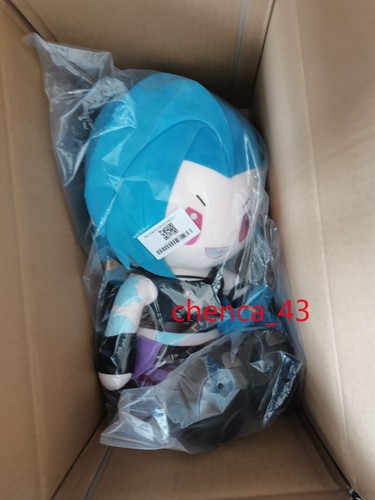 1PC 40cm Official League of Legends LOL Arcane Jinx Short Plush Toy Sitting Doll - Picture 15 of 16