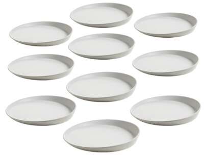 10er SET Teller PARTS 20 cm weiß / Maxwell & Williams / Ceramics / Keramikteller