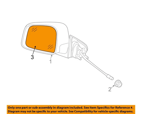 CHRYSLER OEM Outside Mirrors-Front Door-Mirror Glass Right 68082636AB