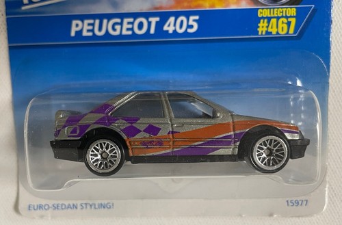 1996 Hot Wheels Silver Peugeot 405 Collector #467 - Bild 2 von 5