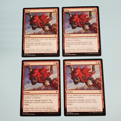 4x Fling - Throne of Eldraine - 126/269 - MTG Magic The Gathering 