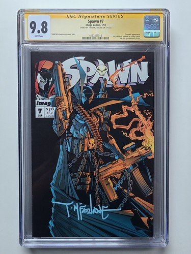 Spawn #7 (1993) Signed by Todd McFarlane CGC 9.8 SS Unique Blue [Image Comics]