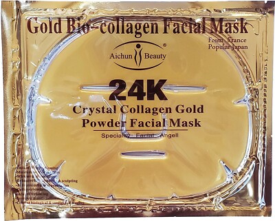 5 PCS Gold Bio-Collagen Facial (Face) Mask Anti-Aging Hydrating Repair Skin