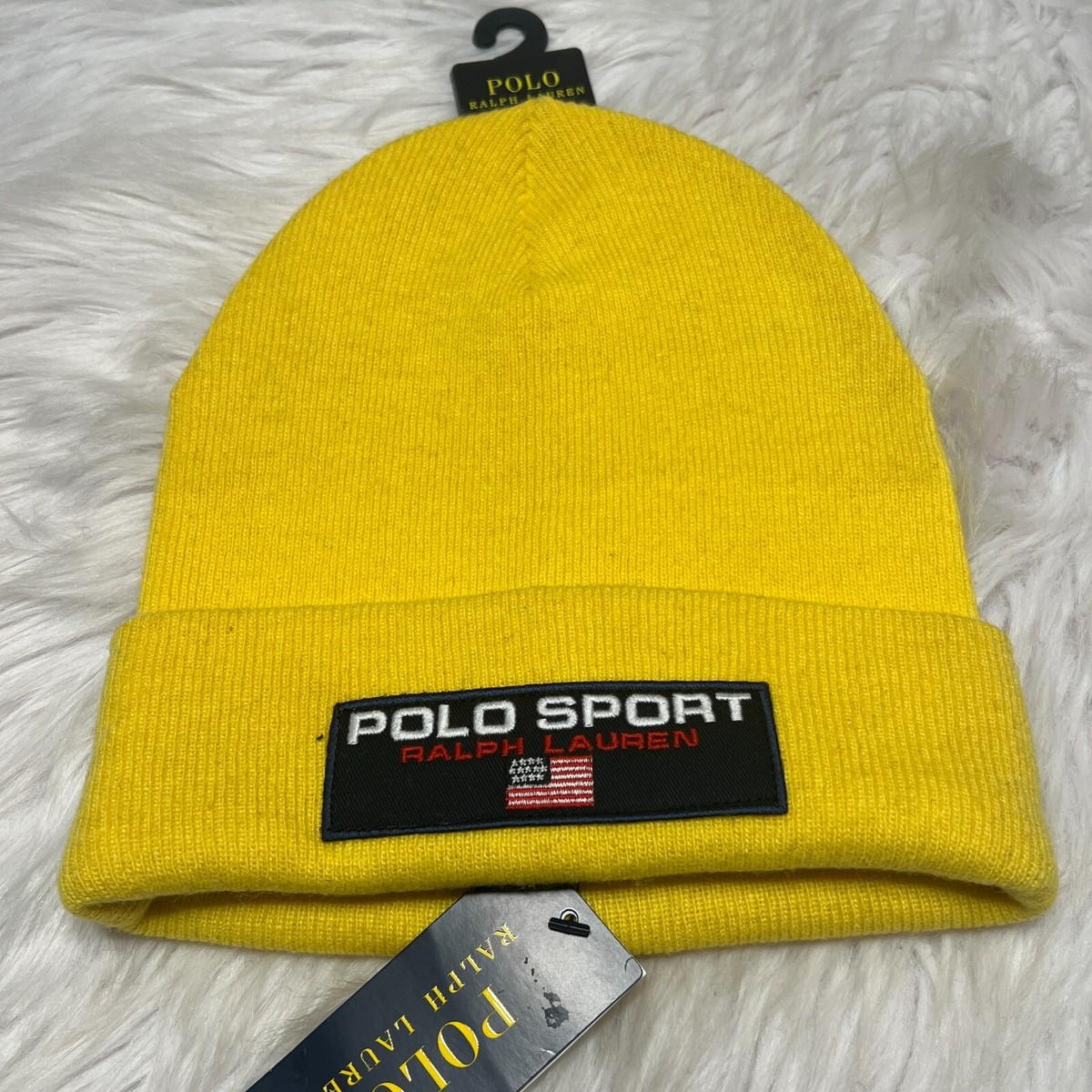 POLO SPORT RALPH LAUREN SKI BEANIE YELLOW | eBay