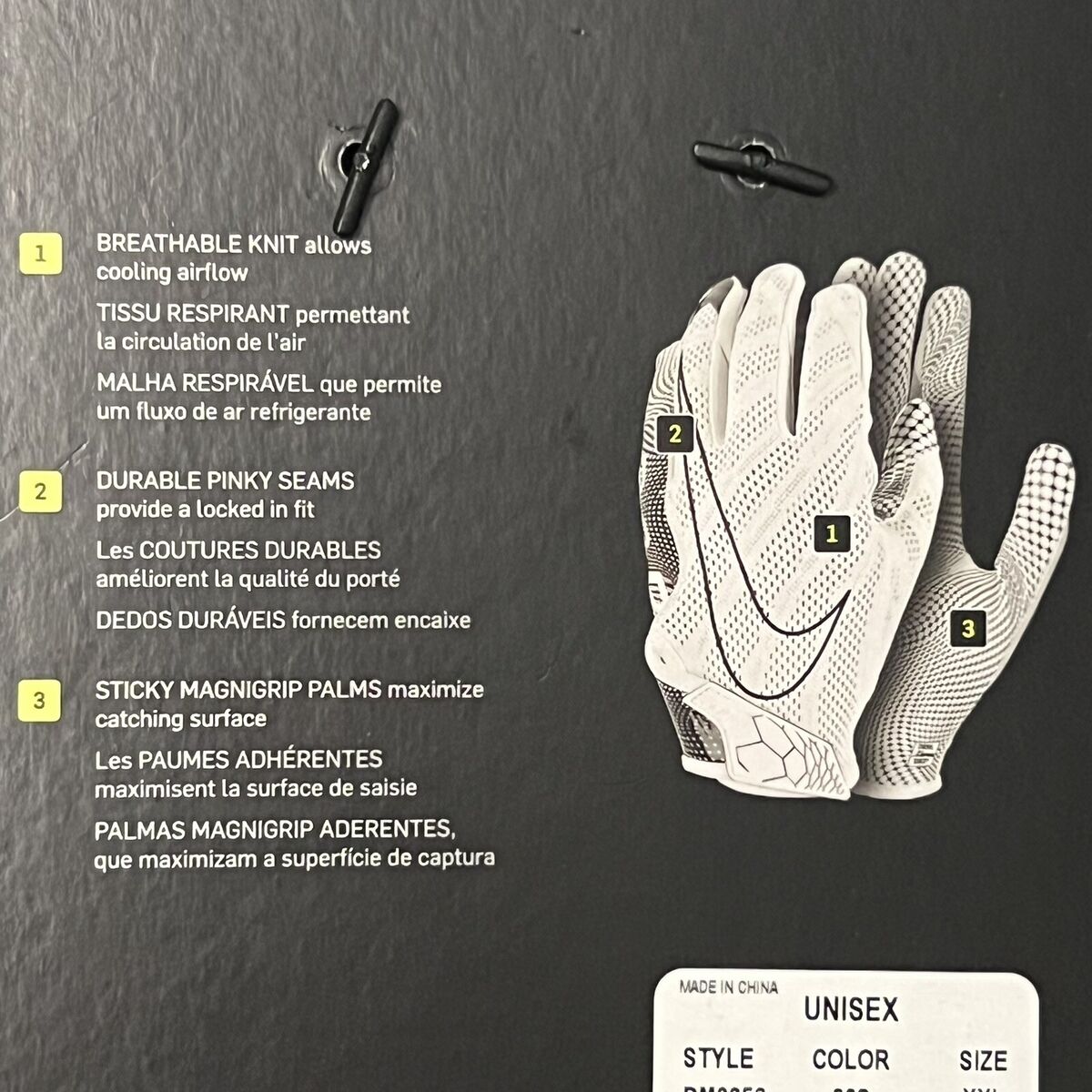 Nike Vapor Knit Football MagniGrip Receiver Gloves Green Nike Vapor Knit Football MagniGrip Receiver Gloves Green