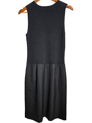 Ann Taylor Sheath Black Sleeveless Dress Women 10P Minimalist Office