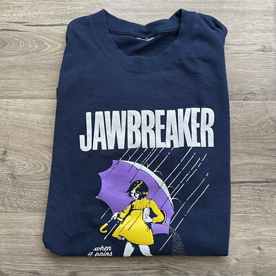 Morton Salt Tシャツ ヴィンテージ ロンT JAWBREAKER Vintage Jawbreaker Morton Salt Girl Band Tee (S/M) Grunge