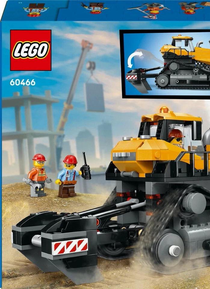 LEGO City 60466 Yellow Bulldozer 682 pcs Toy Building Kit - Image 4 of 4
