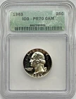 1963 SILVER WASHINGTON QUARTER - ICG PR70 CAMEO - FREE SHIPPING!