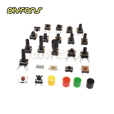 Momentary Touch Push Switch SMD/DIP-2/4/5p 3X6X2.5mm-6X6X17mm Right Angle