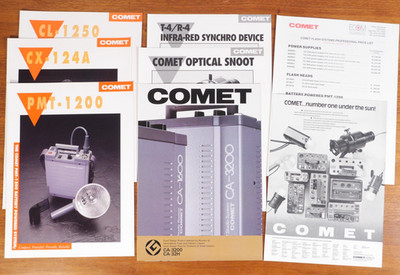 COMET Flash Systems Brochures and 1991 Price List NEW