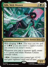 Silk, Web Weaver 145 Rare Marvel's Spider-Man Magic: The Gathering Near Mint