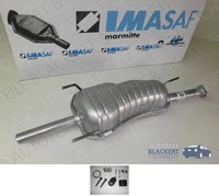 Imasaf Auspuff Endtopf+Anbauteile für Opel Astra G Carvan+Kasten 1.4-2.2 Flansch