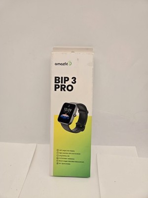 Amazfit Bip 3 Pro Smart Watch, Step Tracking, Heart Rate Monitor, A2171 Black
