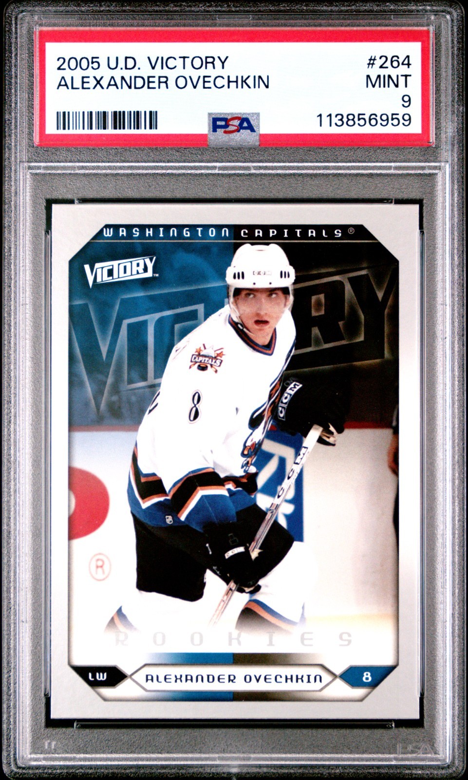 2005-06 Upper Deck UD Victory Rookies Alexander Ovechkin PSA 9 MINT