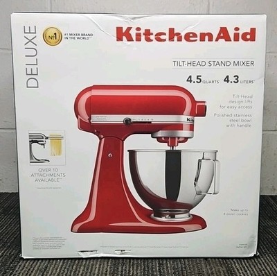 KitchenAid Deluxe 4.5 Quart Tilt-Head Stand Mixer - Empire Red