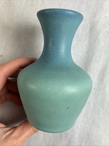 1948 Dated VAN BRIGGLE 5" ORIGINAL POTTERY VASE BLUE