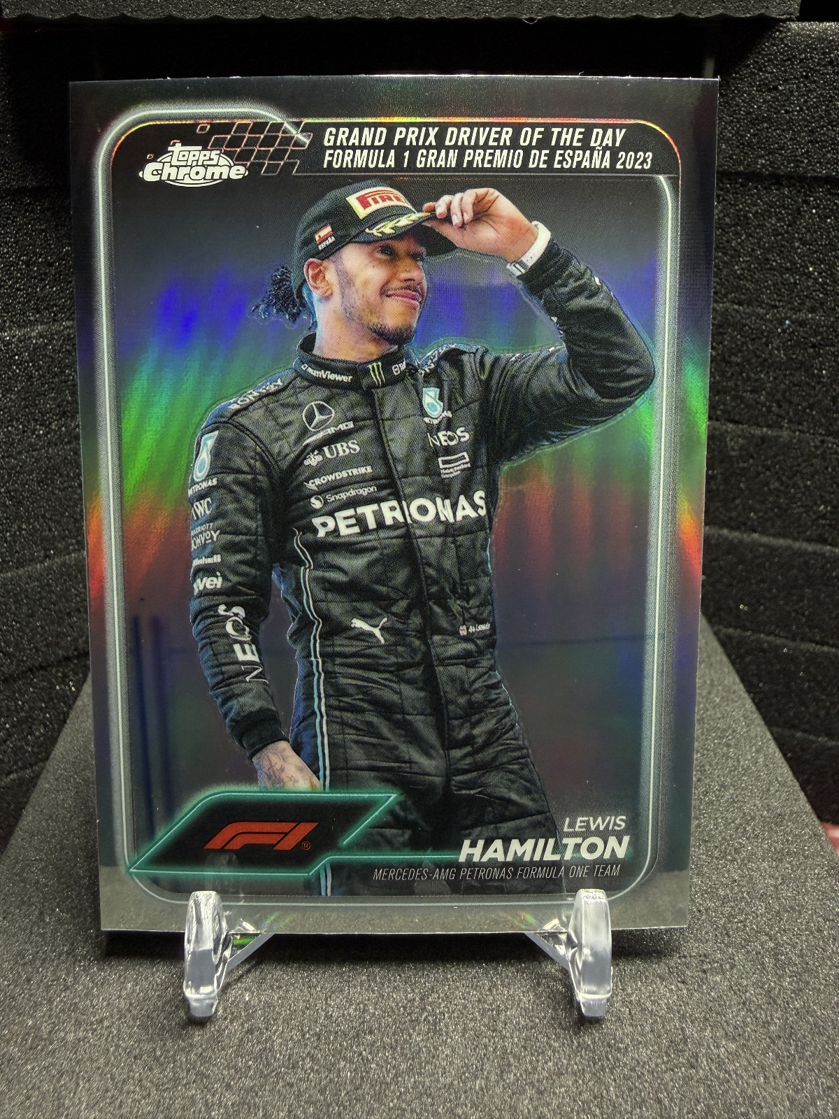 2024 | Topps Chrome F1 |  Lewis Hamilton Portrait Refractor | #165
