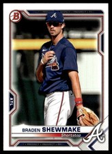 2021 Bowman Prospects Braden Shewmake Atlanta Braves #BP-48