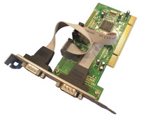 SYBA 2-port serial adapter controller card 2 x DB-9 32-bit PCI Bus SY-PCI15004