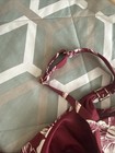 Miraclesuit Beautiful Burgundy & White With Gold Swim Bra Size 34D — photo 10