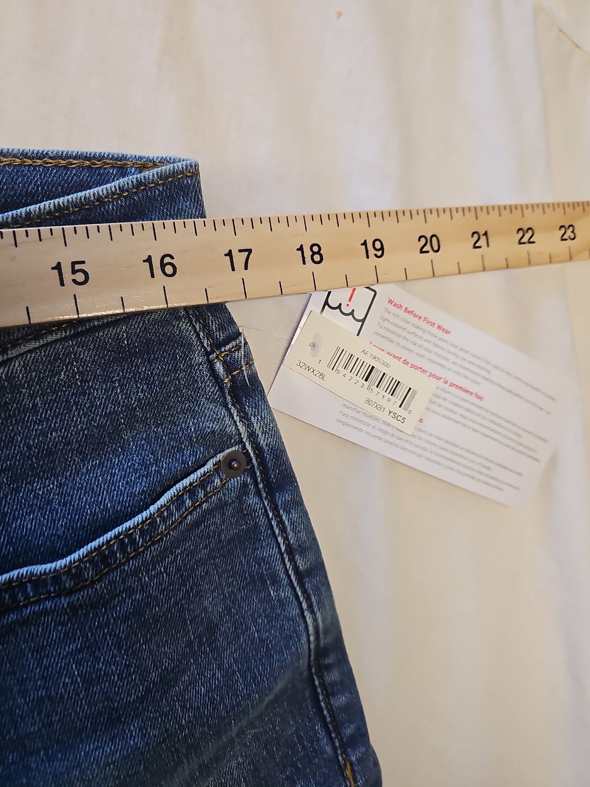 Amazon Essentials Men's Bootcut Slim Jeans in Blue - Size 32W x 28L JJ331 image 5