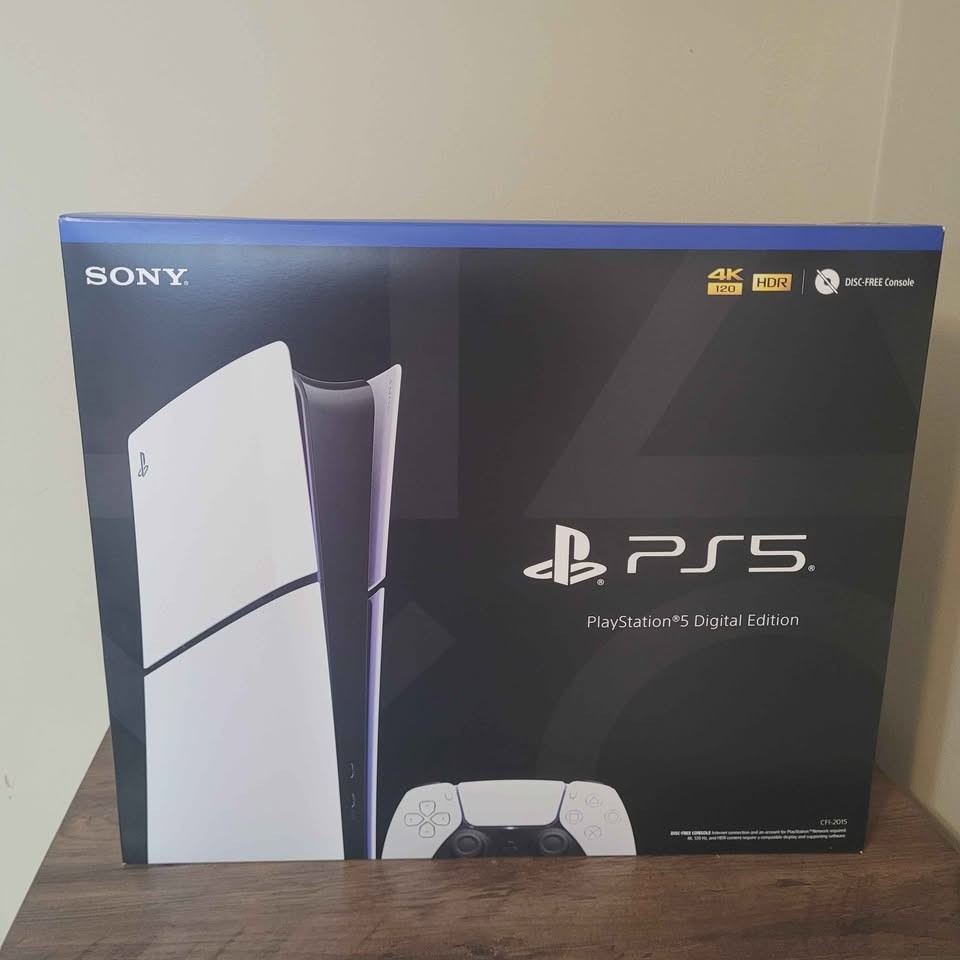 Sony PlayStation 5 Slim Digital Edition PS5 1TB White Console Gaming System New