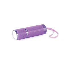 🆕PURPLE - LUX-PRO LP395 GELS GLOW IN DARK 9 LED FLASHLIGHT🔦3 x AAA BATTERIES🔋