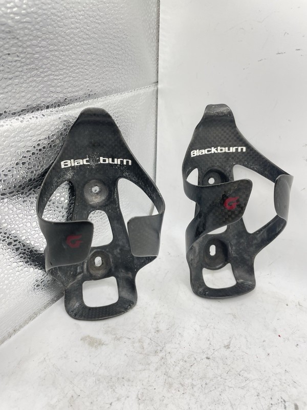 Pair Of Blackburn Carbon Water bottle Cages Road Touring Gravel Mountain Bikes