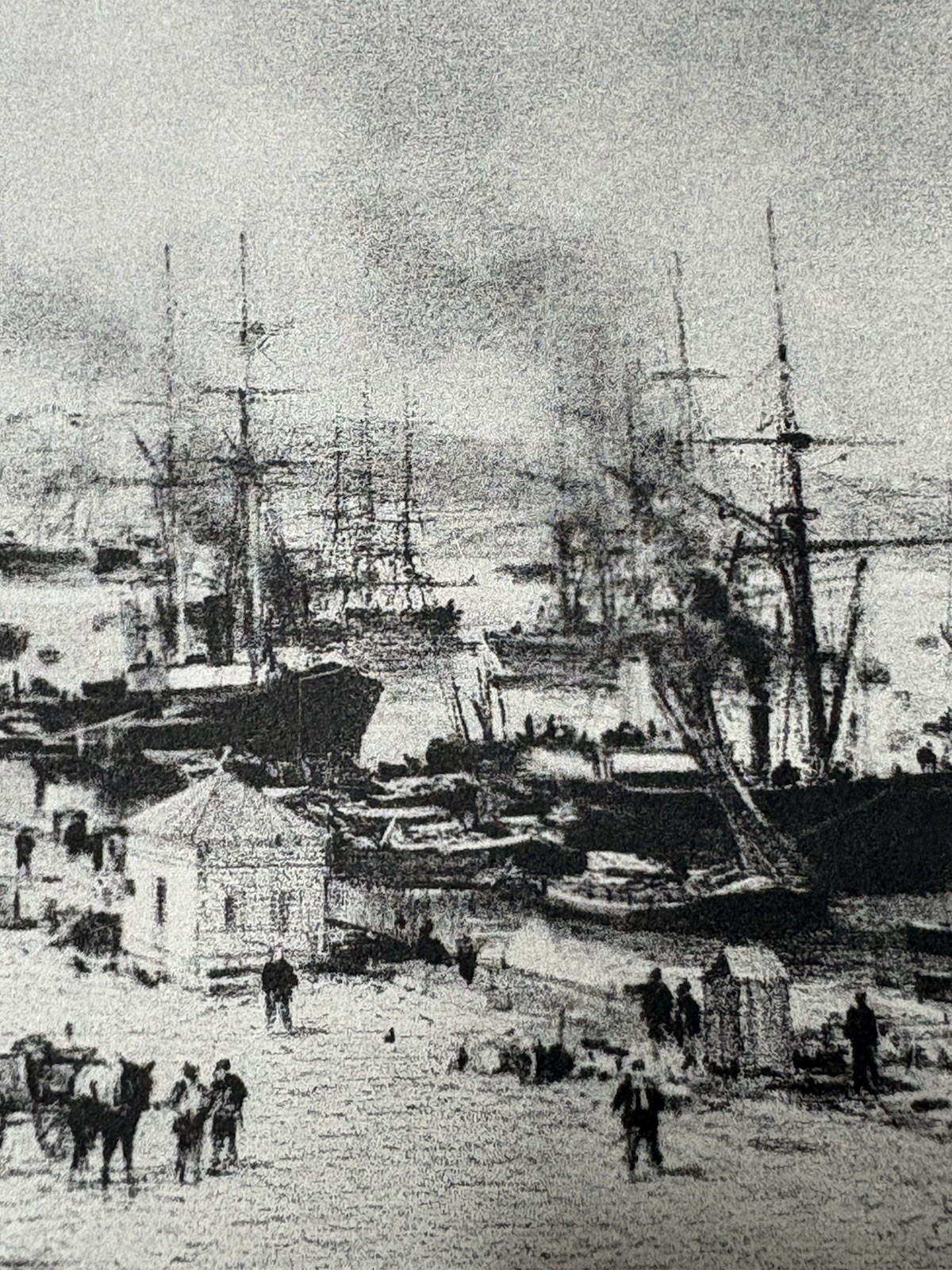 Maxime Lalanne Marine Engraving Bordeaux Seaport Chartrons View