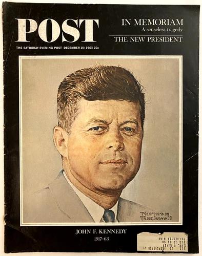 Saturday Evening Post JFK Memorial Dec 14 1963 Norman Rockwell Cover