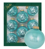 Christbaumkugel Weihnachtskugel Christbaumschmuck Krebs Glas Lauscha Aqu TüRkis