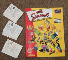 Panini THE SIMPSONS: SPRINGFIELD COLLECTION Sticker Set - COMPLETE SET & ALBUM