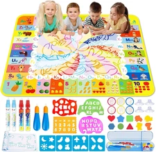 Aqua Water Doodle Mat 48 X 40 Inches Extra Large Magic Drawing Doodling Mat Kids