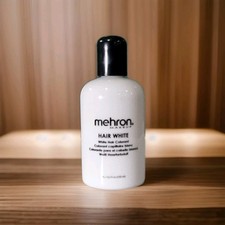 Mehron Makeup Hair White Washable Hair Dye 4.5 oz 133 ml White