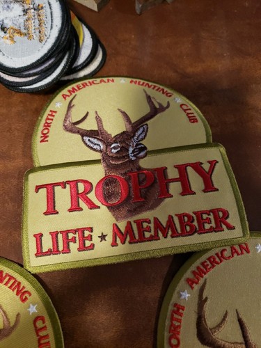 5 North American Hunting Club Trophy Life Member Deer Buck 6''inch Patch - Picture 2 of 13