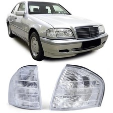 Blinker wei&szlig; Paar f&uuml;r Mercedes C Klasse W202 Limousine S202 Kombi 93-01
