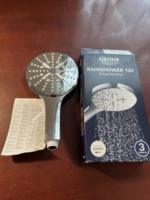 Grohe 26545000 Rain 1.75GPM Shower Hand Showers Showers Chrome *READ*