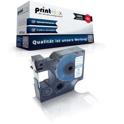 Kompatibles Schriftband für Dymo 45014 S0720540 12mm Kassette-Drucker Pro Serie