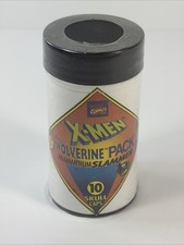 X-رجالي WOLVERINE مختوم CONTAINER W/ 10 POGS + 1 SLAMMER قديم للمقتنيات NIP